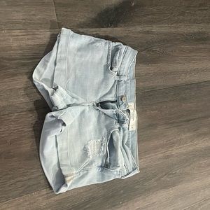 Jean shorts from Abercrombie & Fitch mid rise light blue